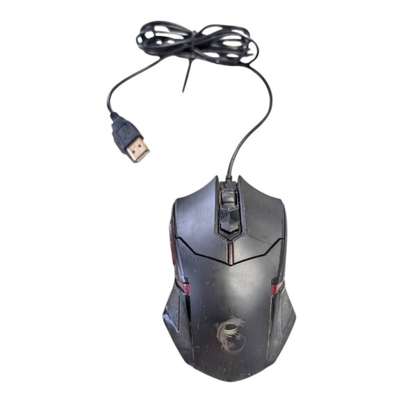 MSI Interceptor DS B1 Gaming Mouse - Red LED 5-Button - Tested Working - Picture 3 of 8